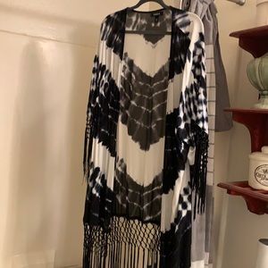 Torrid Kimono with fringe